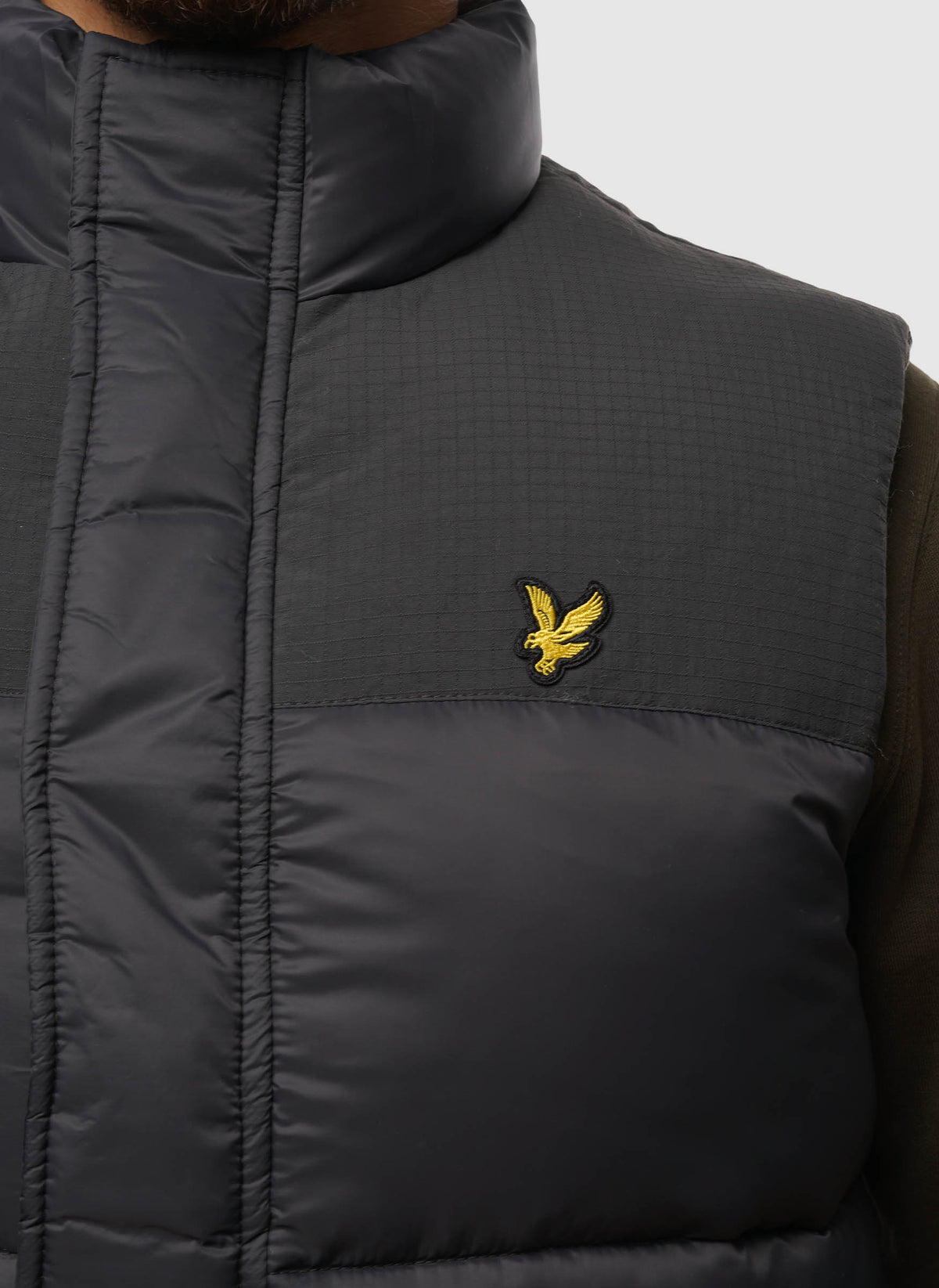 Wadded Gilet - Gunmetal