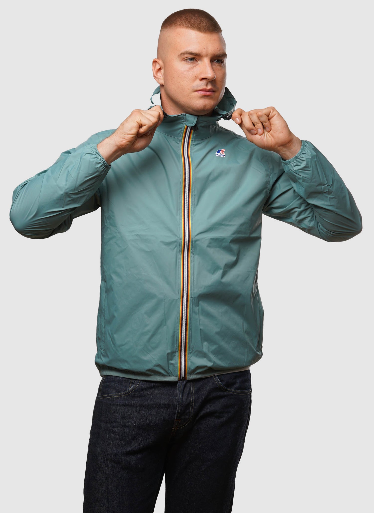 Le Vrai 3.0. Claude Windbreaker - Green Aquamarina