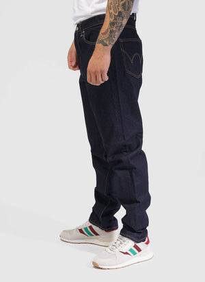Loose Tapered Stretch Denim - Rinsed Wash