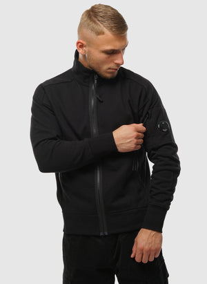 Lens Sweatshirt Jacket - Black