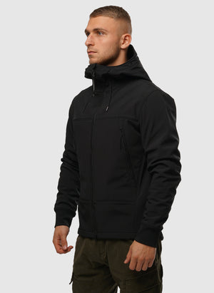 C.P. Shell-R Hooded Goggle Jacket - Black