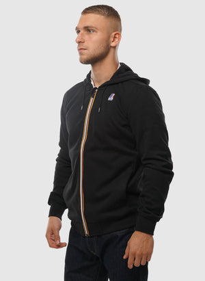Le Vrai Arnel Sweatshirt Jacket - Black Pure