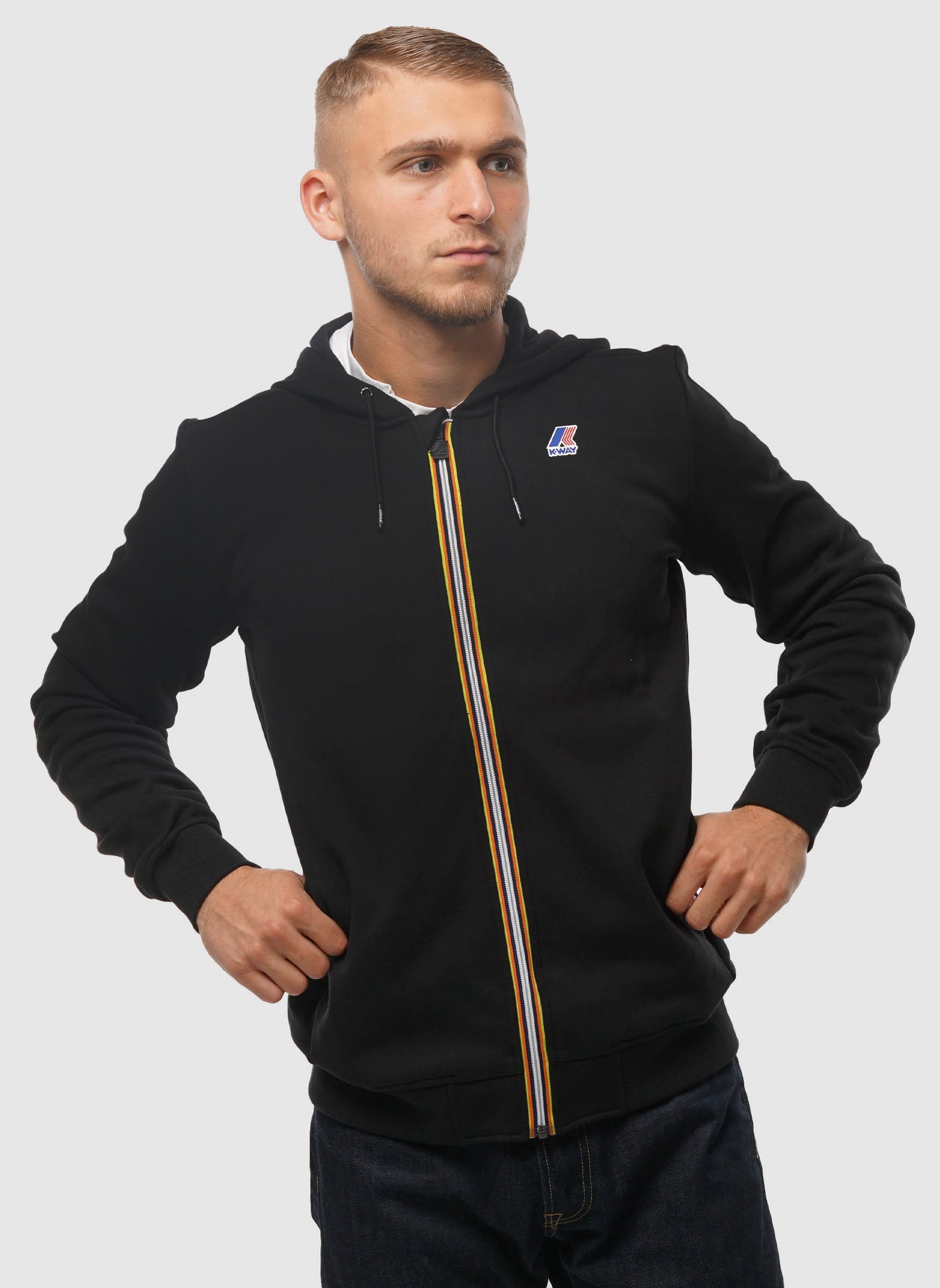 Le Vrai Arnel Sweatshirt Jacket - Black Pure