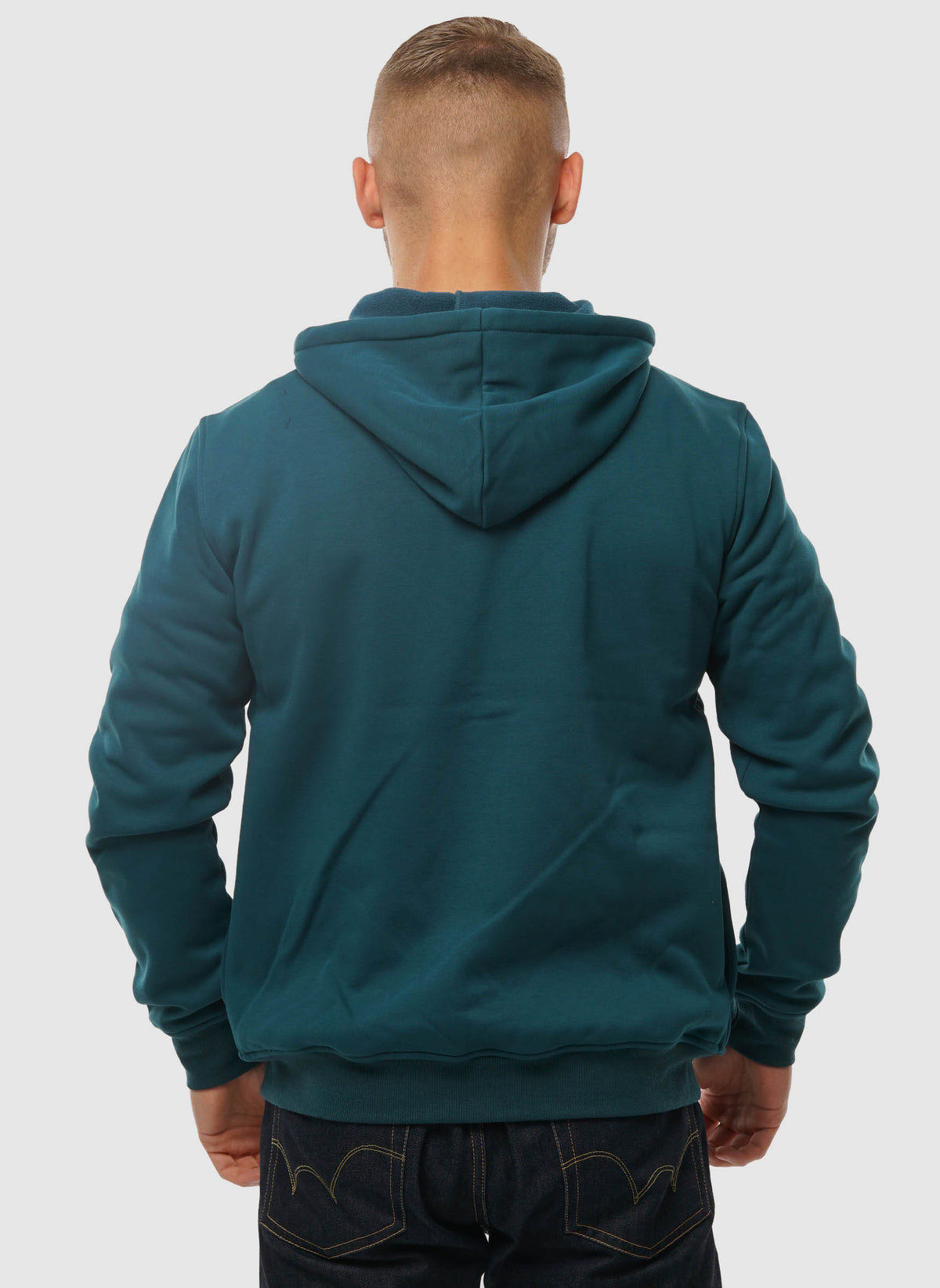 Le Vrai Arnel Sweatshirt Jacket - Green Petrol