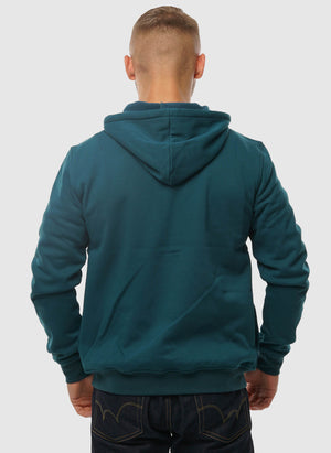 Le Vrai Arnel Sweatshirt Jacket - Green Petrol