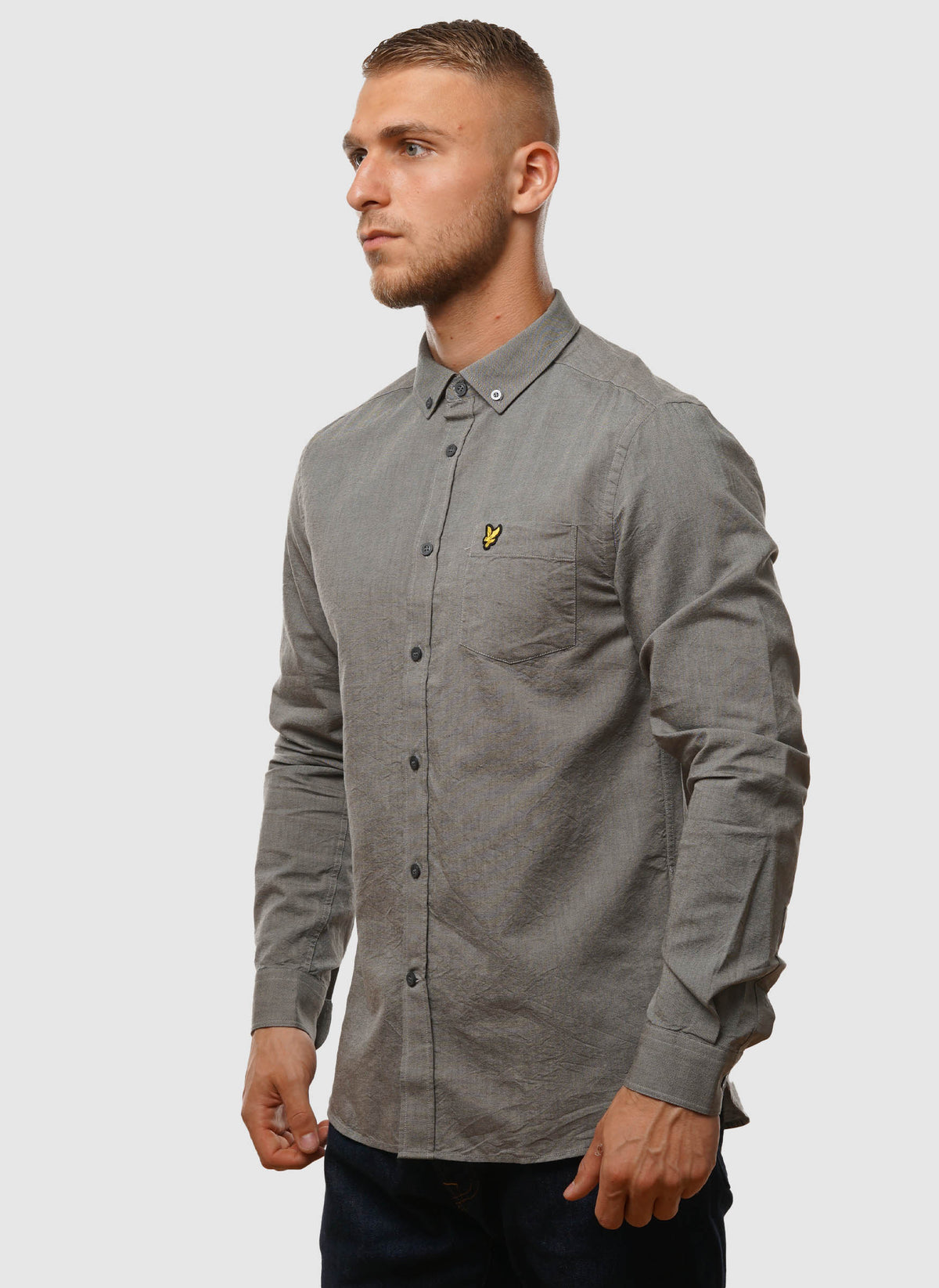 Light Weight Oxford Hemd - Cove/Mountain Moss