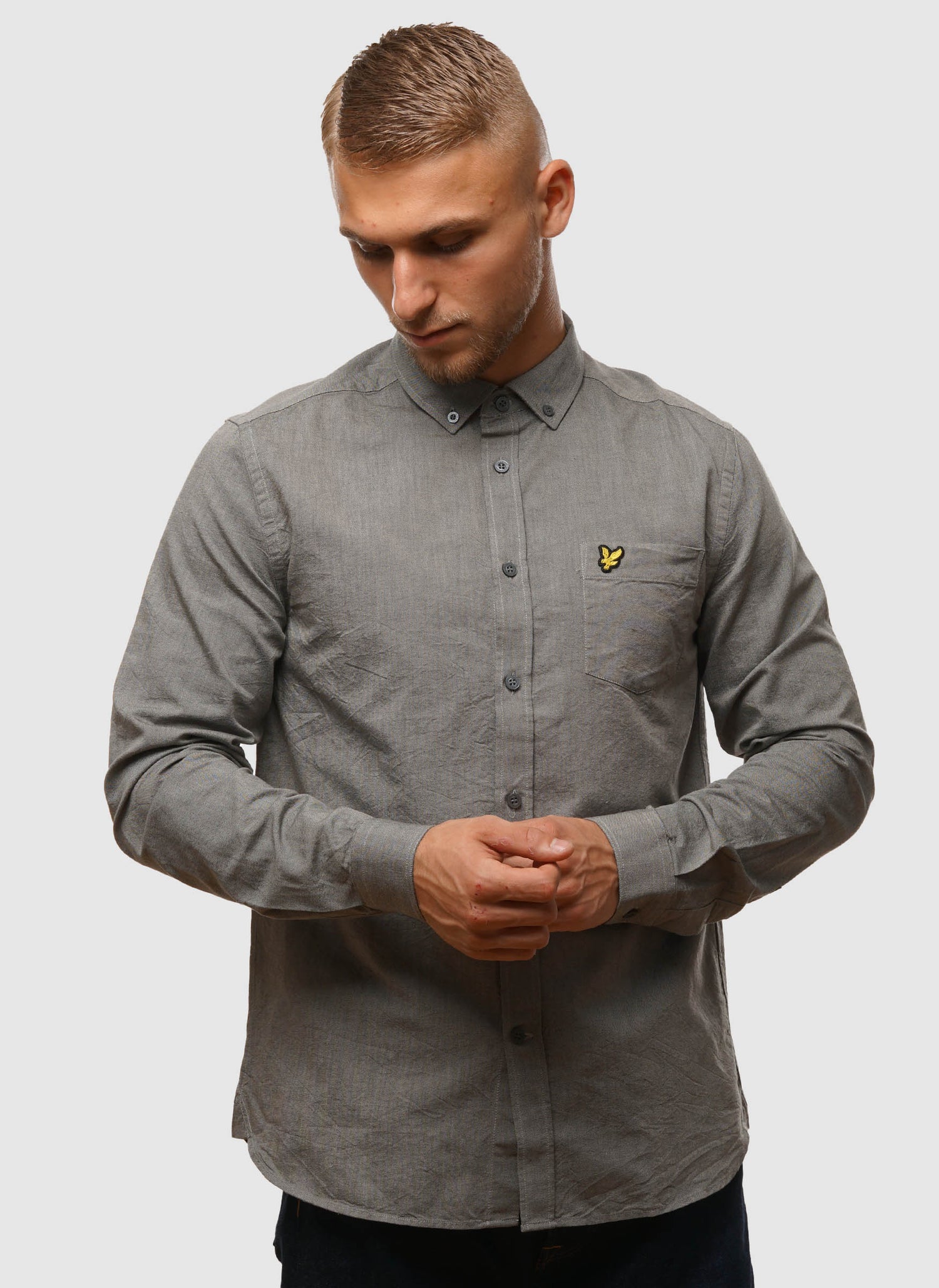 Light Weight Oxford Hemd - Cove/Mountain Moss