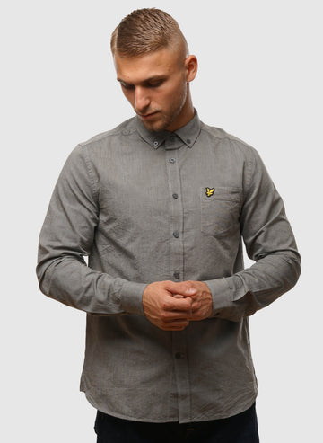 Light Weight Oxford Hemd - Cove/Mountain Moss