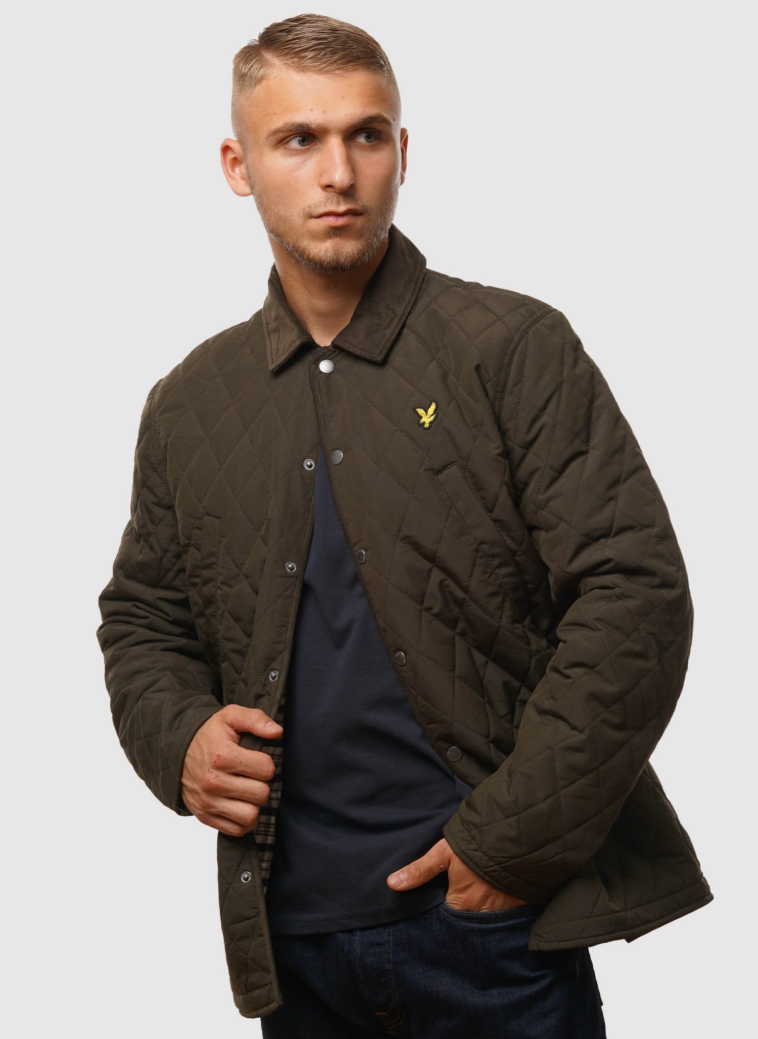 Quilted Jacket - Olive