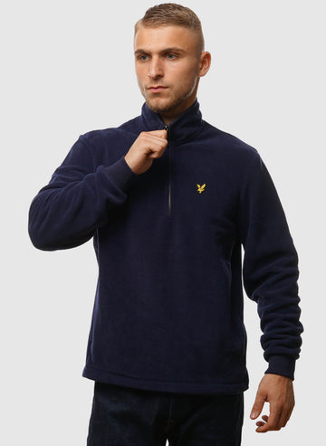 Fleece 1/4 Zip Sweatshirt - Navy