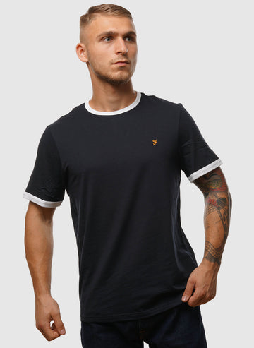 Groves Ringer T-Shirt - True Navy