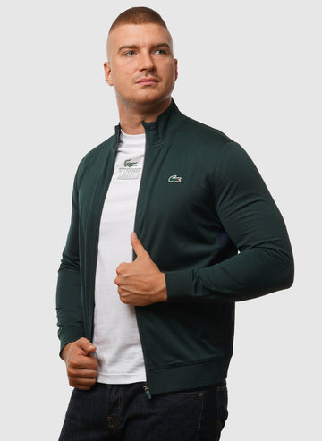 High Neck Jacket - Sinople/Navy Blue