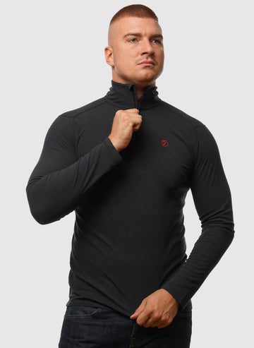 Pine Half Zip - Black