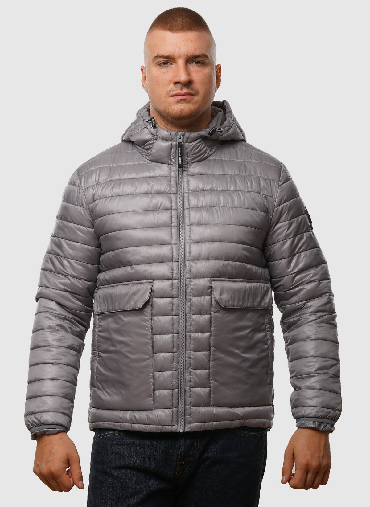 Browne Packable Padded Jacket - Light Grey
