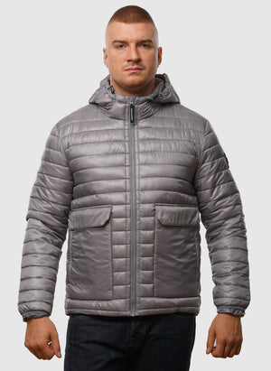 Browne Packable Padded Jacket - Light Grey