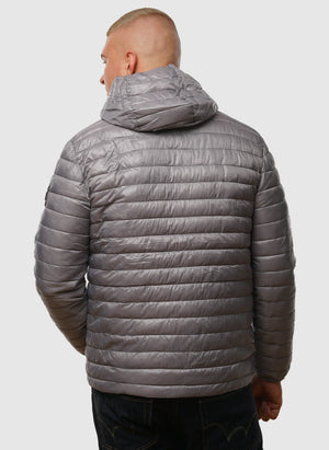 Browne Packable Padded Jacket - Light Grey