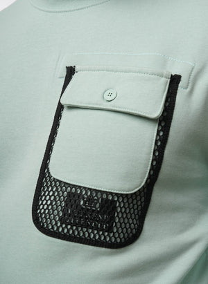 Adiel Mesh Pocket Sweatshirt - Mint Tea