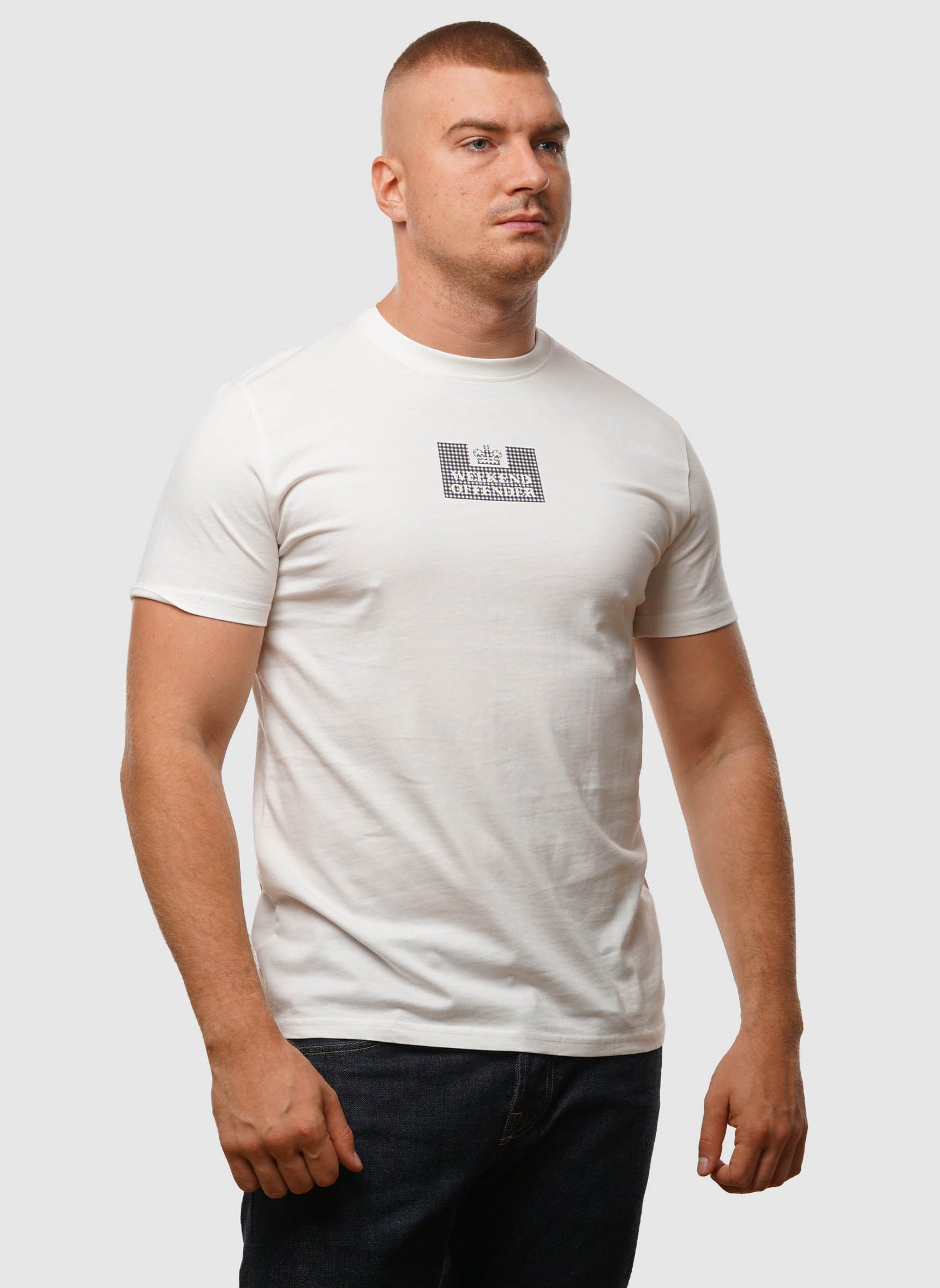 Dygas T-Shirt - Winter White/House Check