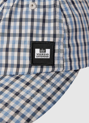 Clay Baseball Cap - Blue Check