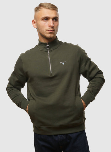 Rothley Half Zip Sweatshirt - Olive
