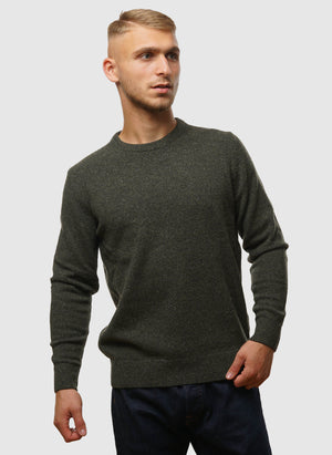 Tisbury Crew Neck Pullover - Dark Seaweed