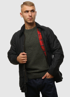 Ashby Waxed Jacket - Black