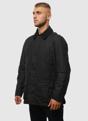 Ashby Waxed Jacket - Black