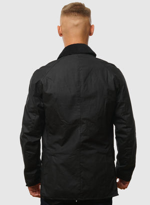 Ashby Waxed Jacket - Black