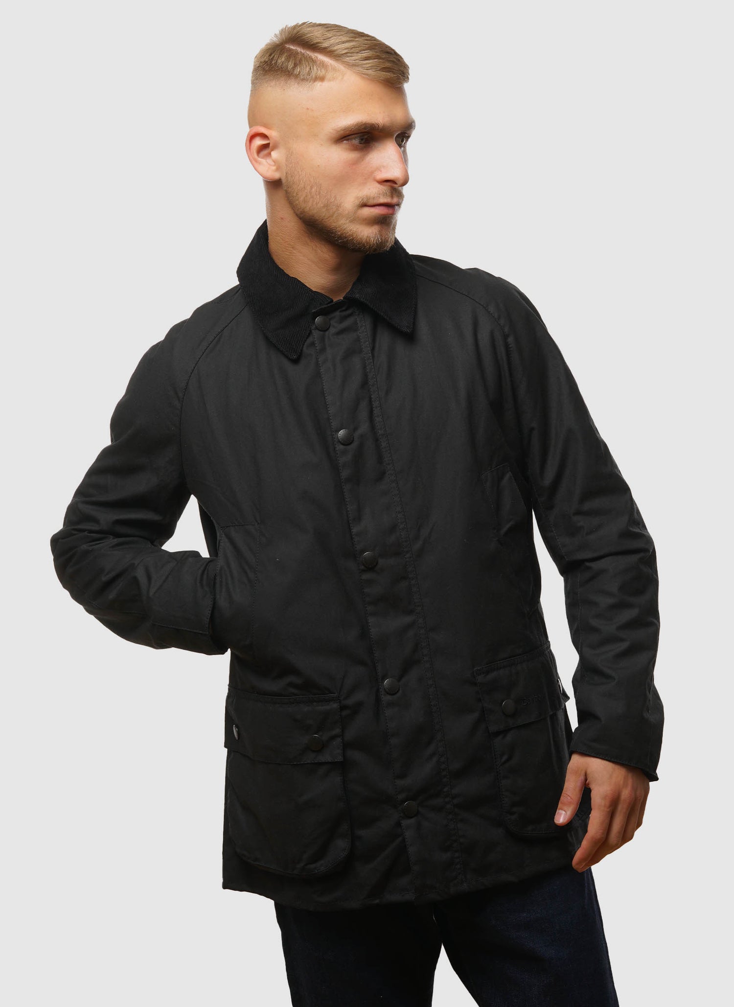 Ashby Waxed Jacket - Black