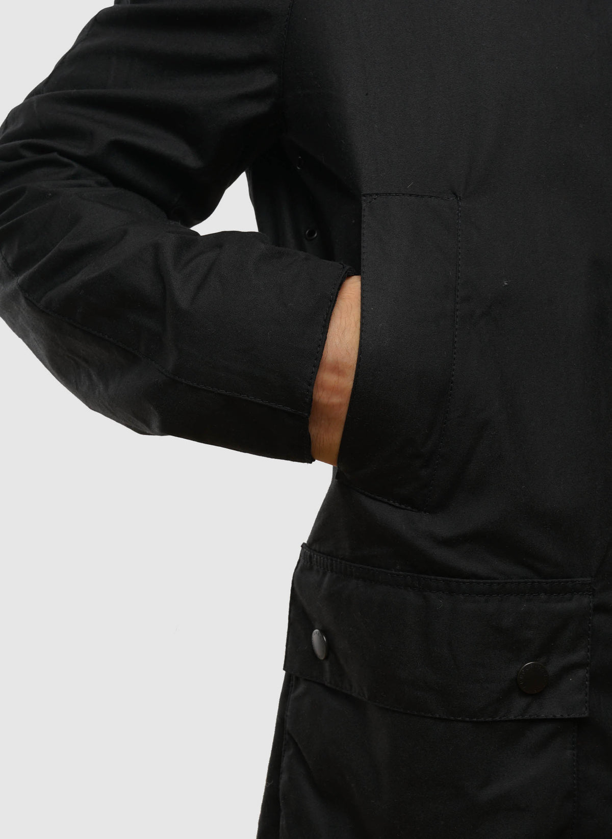 Ashby Waxed Jacket - Black