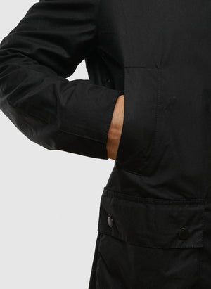 Ashby Waxed Jacket - Black