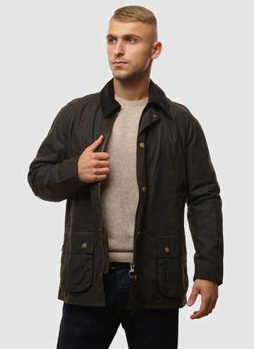 Ashby Waxed Jacket - Olive