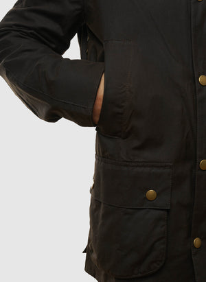 Ashby Waxed Jacket - Olive