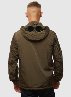 Chrome-R Hooded Goggle Overshirt - Ivy Green
