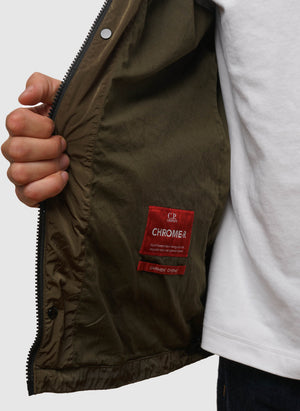 Chrome-R Hooded Goggle Overshirt - Ivy Green