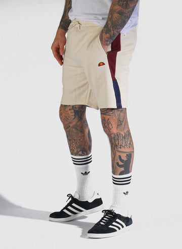 Turi Shorts - Off White/Burgundy