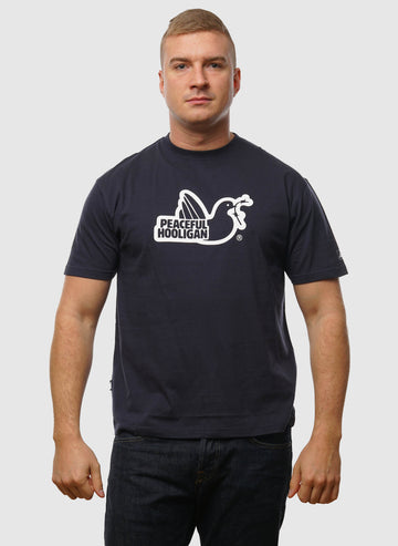 Outline Dove T-Shirt - Navy