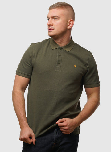 Manu Micro Check Hemd - Olive Green
