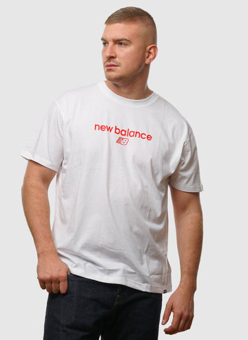 NB Sport Seasonal Graphic Brand T-Shirt - White