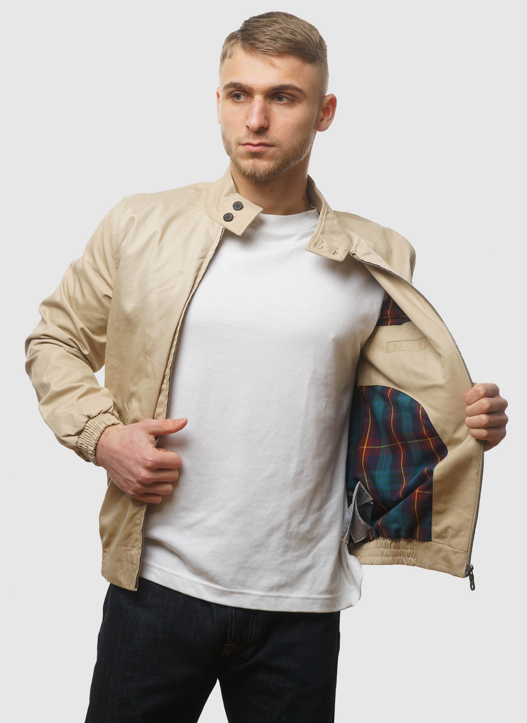 Harrington Jacket Stone The Smart Dresser