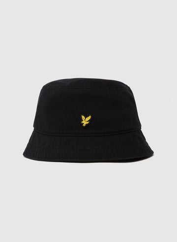 Cotton Twill Bucket Hat - Jet Black