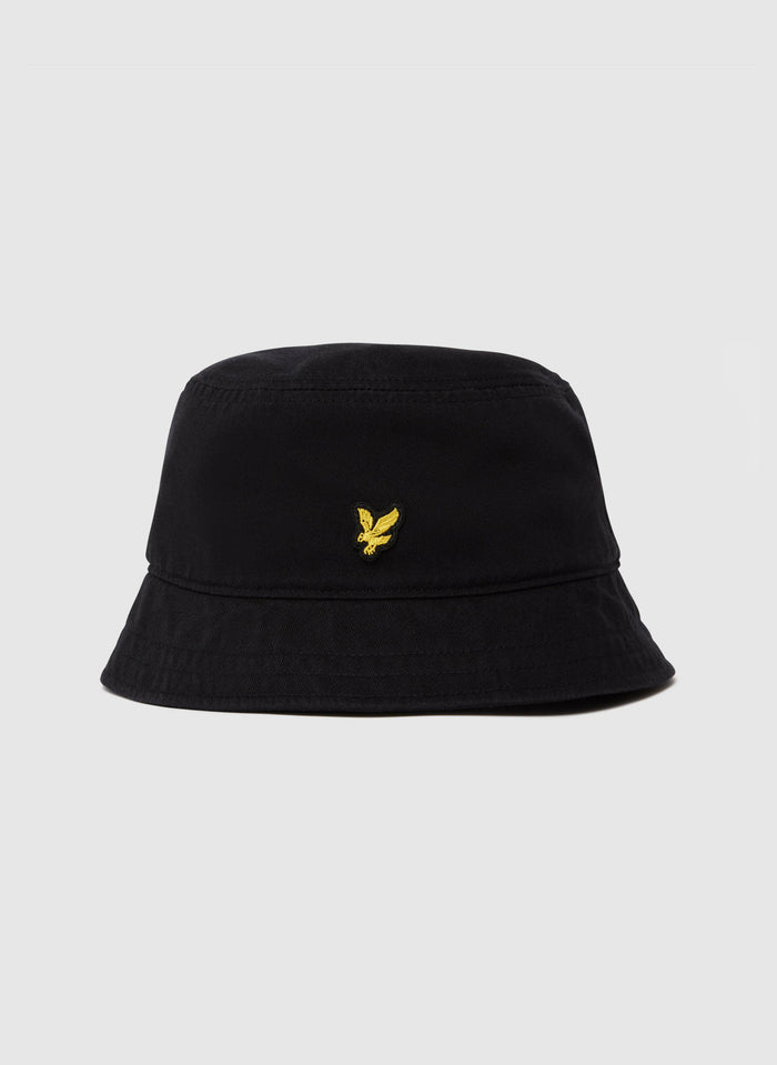 Cotton Twill Bucket Hat - Jet Black