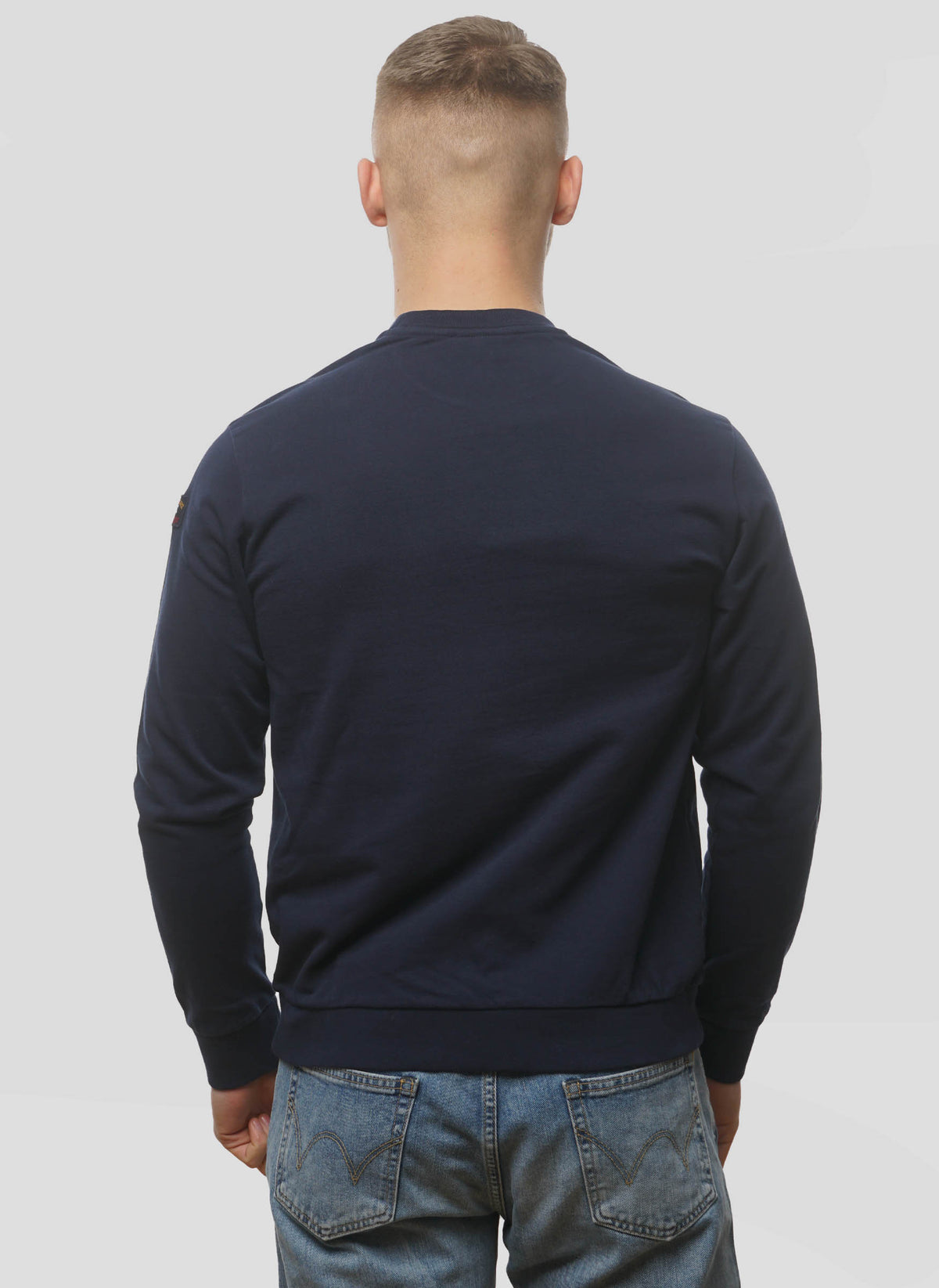 Logo Patch Sweatshirt - Navy