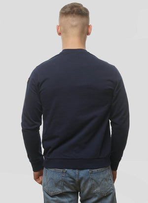 Logo Patch Sweatshirt - Navy