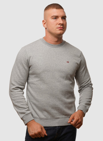 Balis Crew Neck Sweatshirt - Med Grey Melange