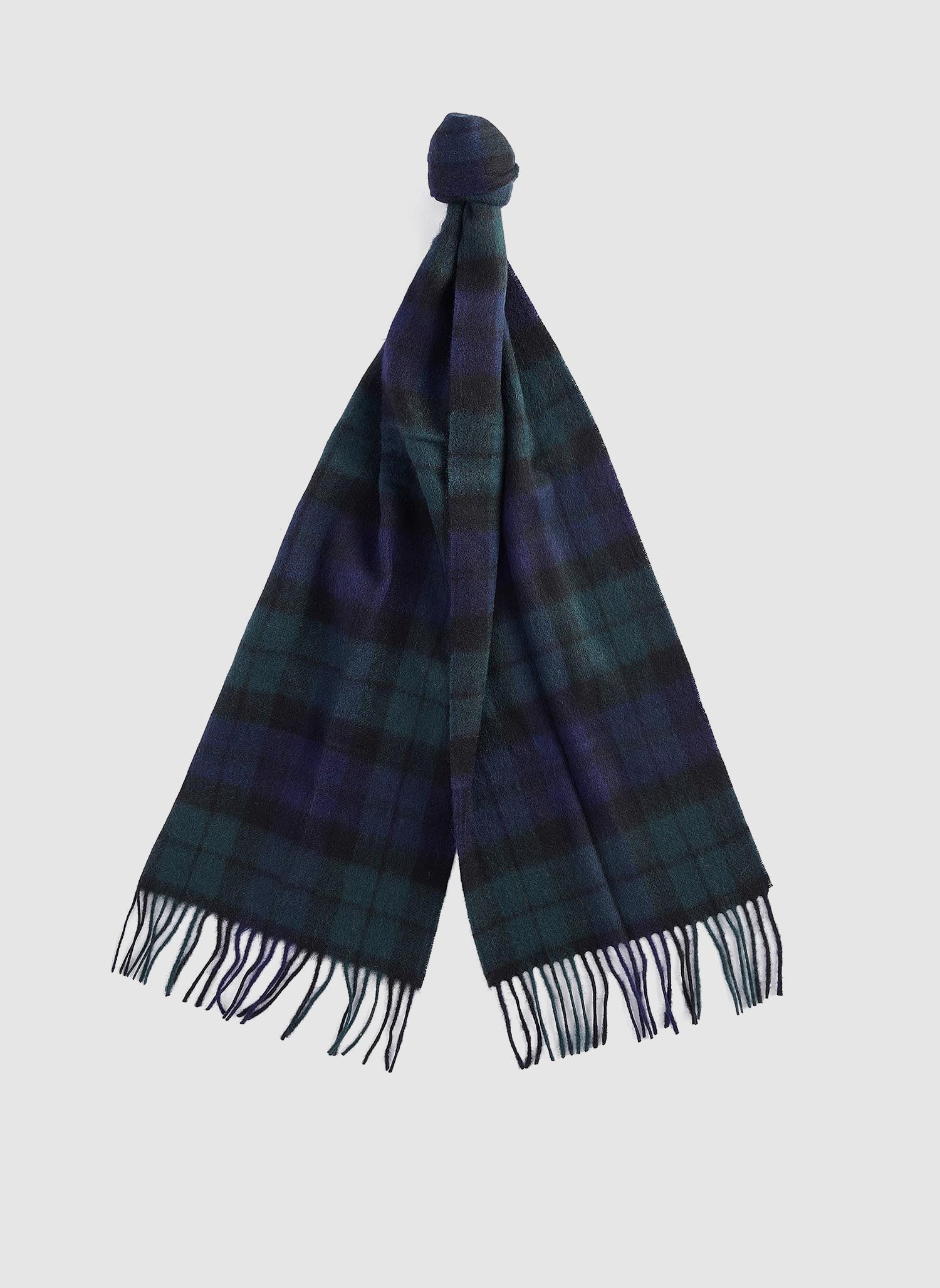 New Check Scarf - Black