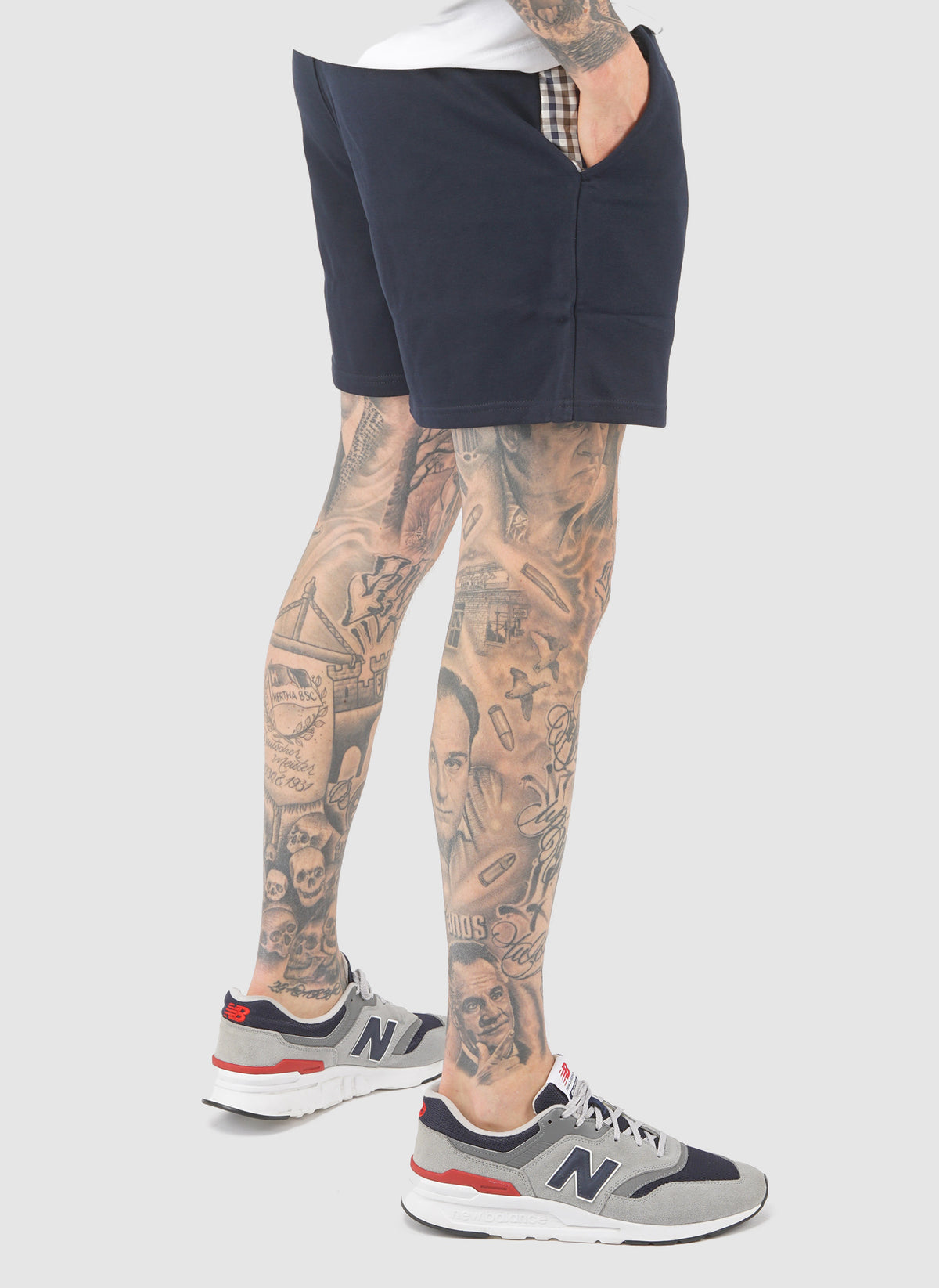 Pankow Mid Check Short - Navy/Mid House Check