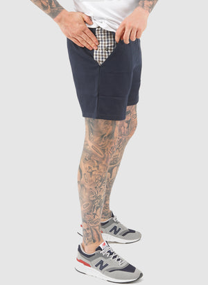 Pankow Mid Check Short - Navy/Mid House Check
