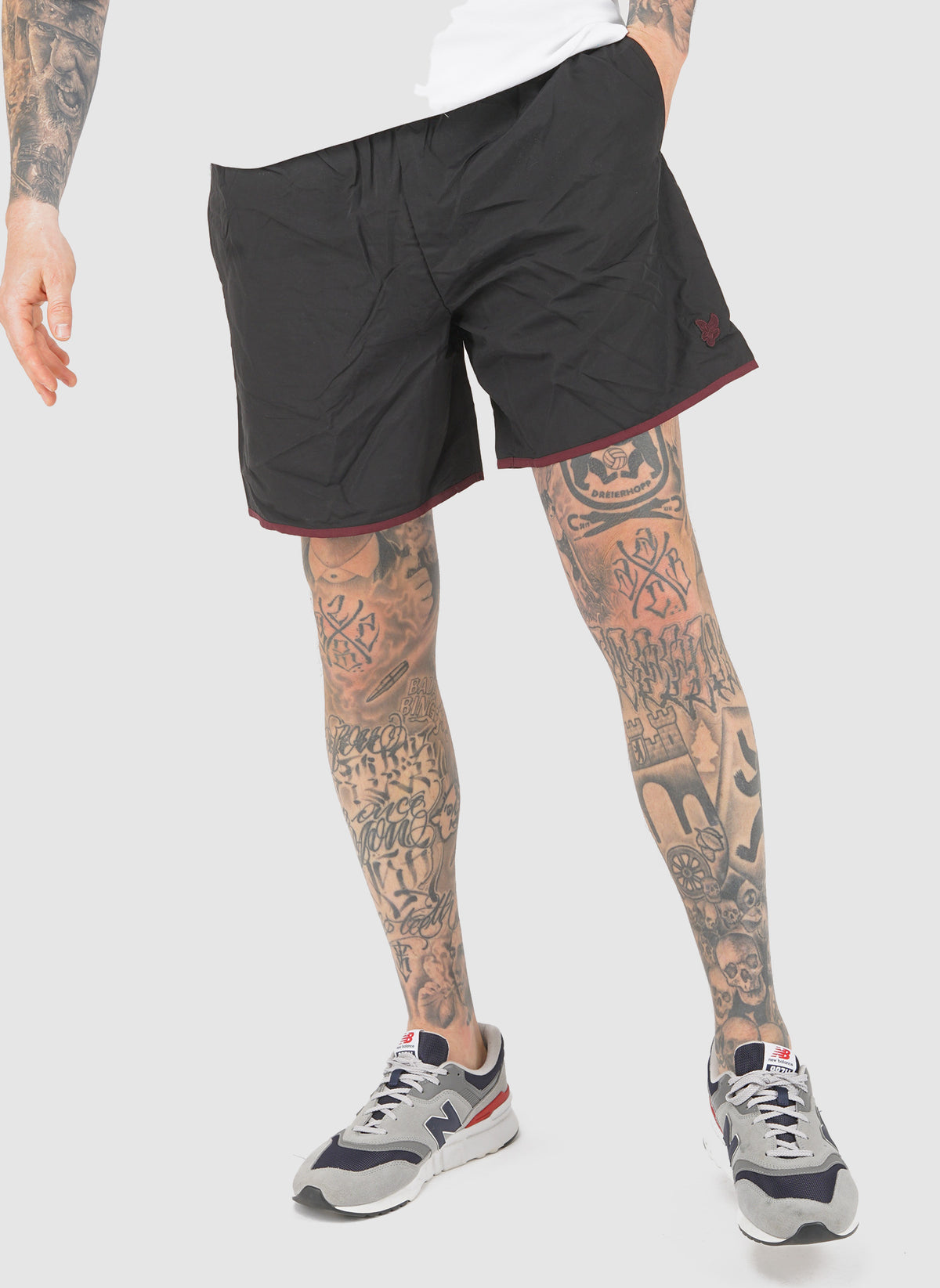 Tonal Swim Shorts - Jet Black