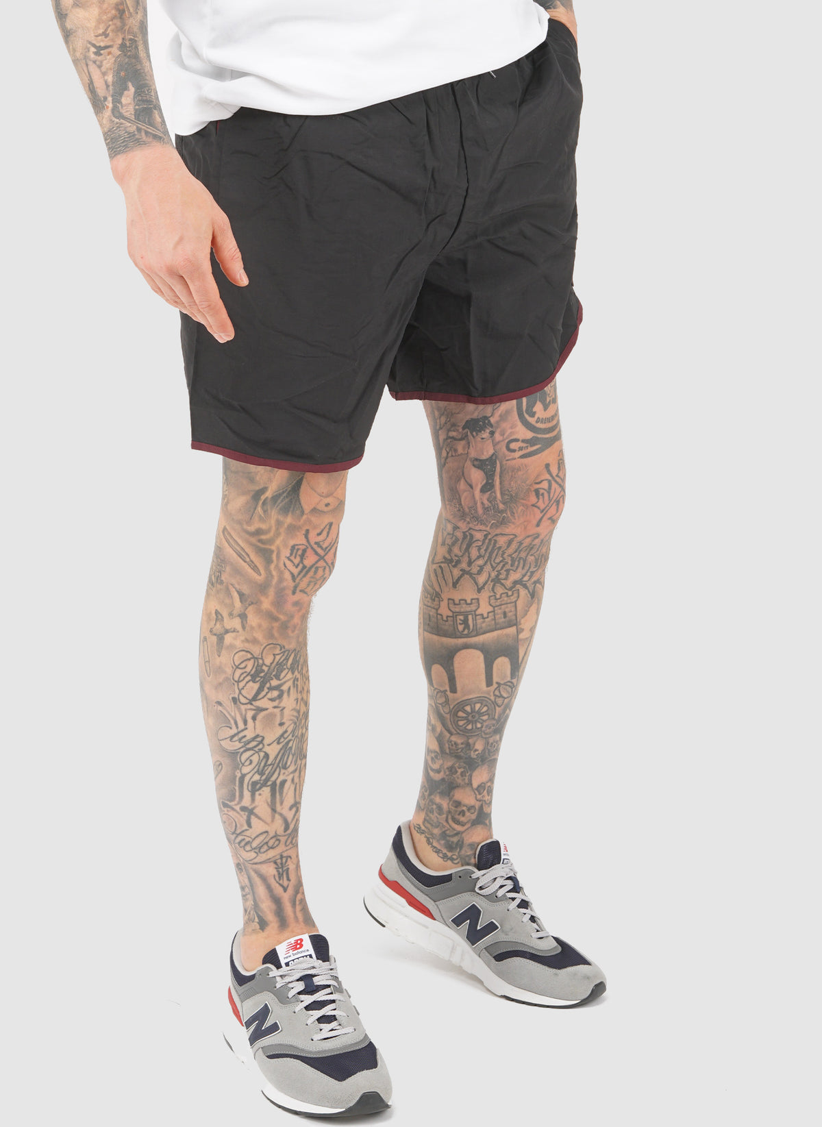 Tonal Swim Shorts - Jet Black